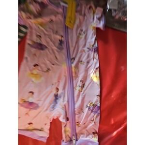 Bamboo Zippy Shorty Purple/pink Princess  12 To 18 Months Double Zipper